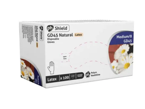 GLOVES WHITE LATEX POWDERED