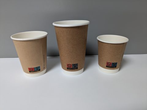 CUPS DOUBLE WALL KRAFT